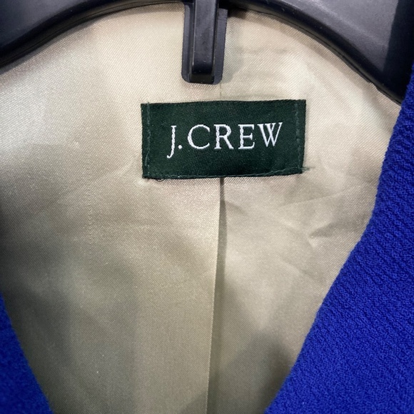 J crew Elegant Blue wool Women's Coat size 4 - Picture 4 of 14